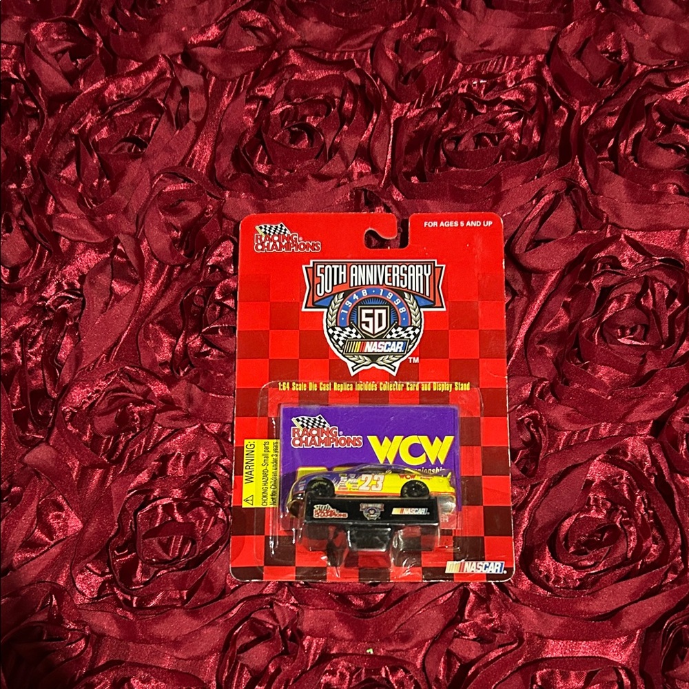 Racing Champions WCW 50th Anniversary Die-Cast Car - Purple and Yellow